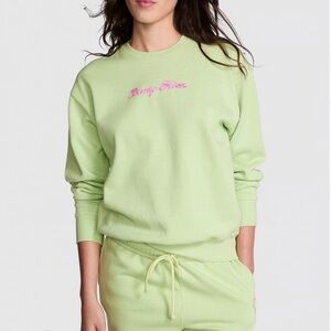 🩷PINK Victoria's Secret Dump him  Green Sweater